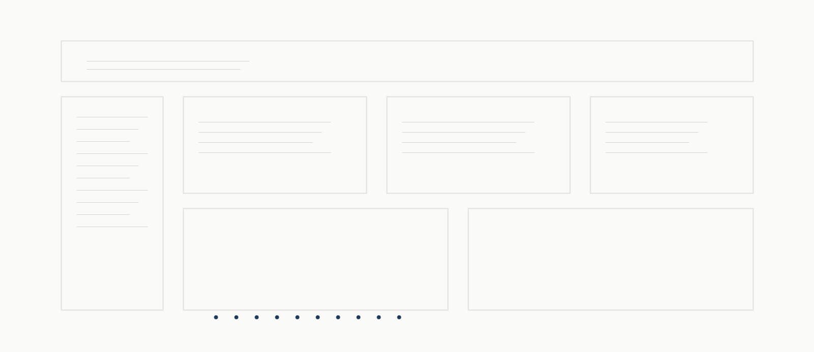 Interface layout detail